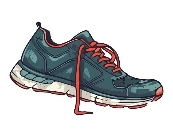 Läder Sportsko För Män Isolerad — Stock vektor