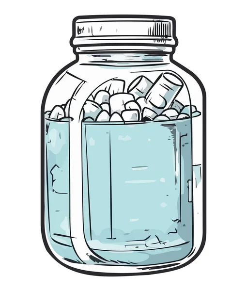 Prescription Medicine Bottle Healthcare Icon Isolated — Stock Vector