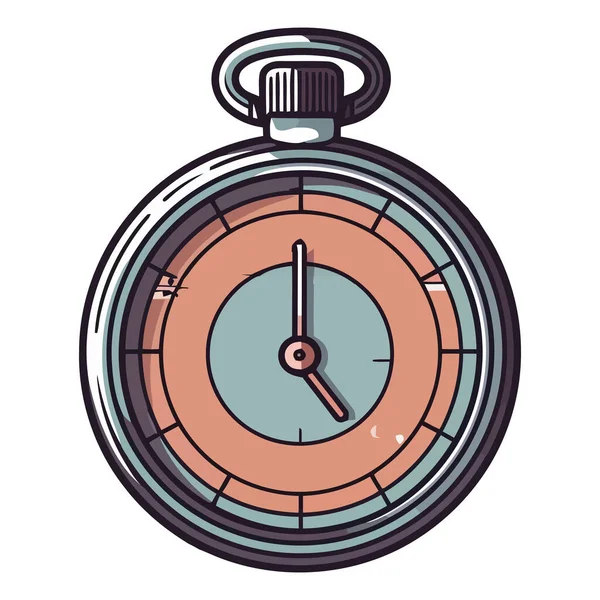 Contagem Regressiva Para Sucesso Precisão Relógio Antigo Isolado — Vetor de Stock