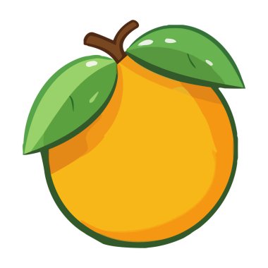 Taze meyve limonlu turunçgil ikonu izole edildi