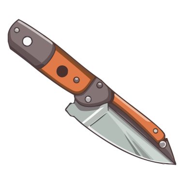 Keskin çelik bıçak, izole bir ordu savaşı için bir silah.