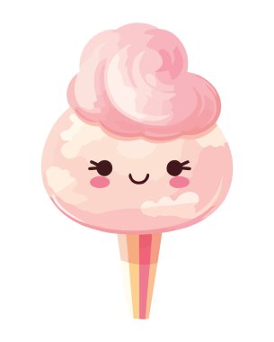 Tatlı çizgi film karakterleri izole güzel bir yaz geçirin.