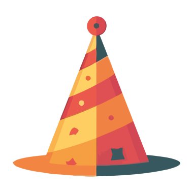 geleneksel karnaval şapkası aksesuar simgesi izole