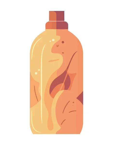 塑料瓶中的化妆品 液体保湿霜 — 图库矢量图片