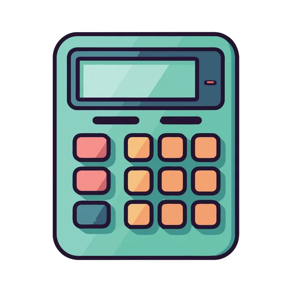 Calculadora Para Equipos Financieros Bancarios Aislados — Archivo Imágenes Vectoriales
