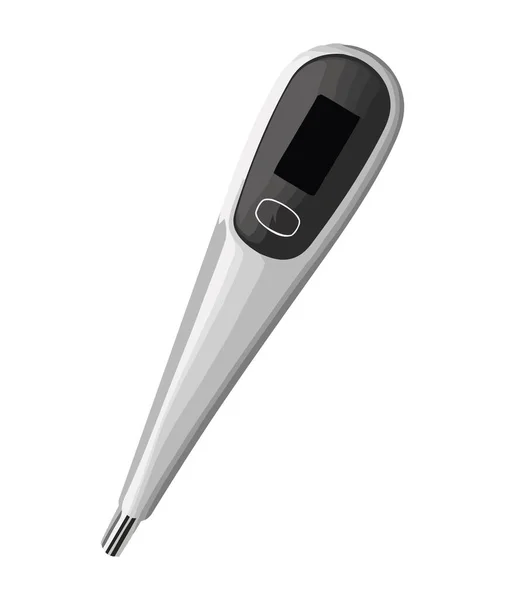 Icône Thermomètre Numérique Médical Isolé — Image vectorielle