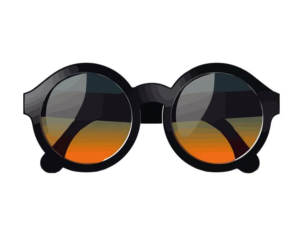 Óculos Sol Elegantes Refletem Ícone Elegância Moderna Isolado — Vetor de Stock