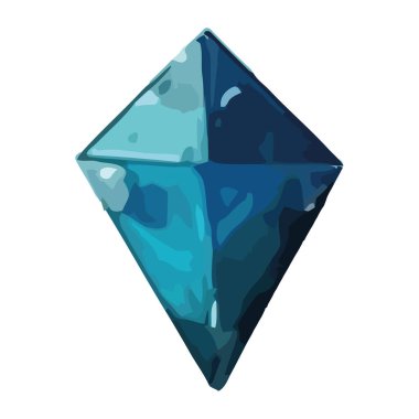 Geometrik şekillerde değerli mücevherler izole edilmiş.