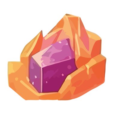 Çok renkli taşlarda izole edilmiş geometrik şekiller