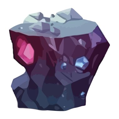 Kristal taş, izole edilmiş değerli bir mücevher.