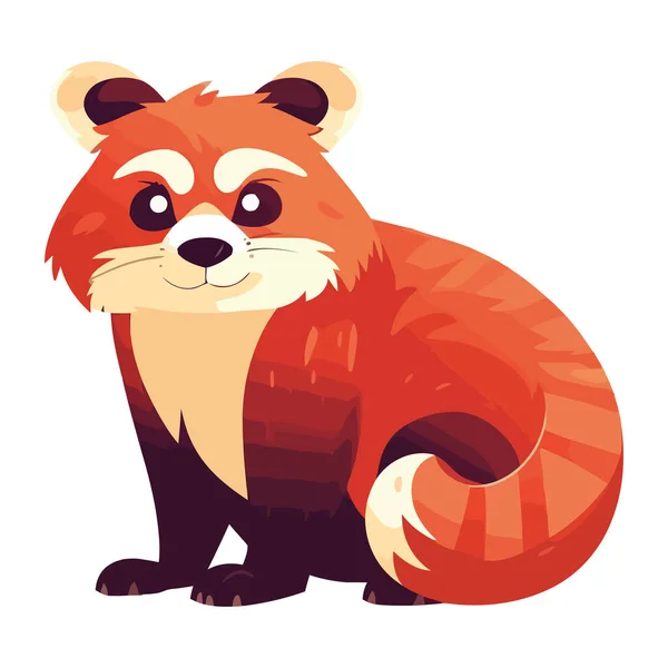 Wild Fox Animal Woodland Character Isolated — Stock Vector