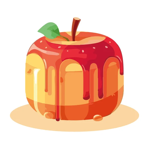 りんごは健康的な食生活の象徴です — ストックベクタ