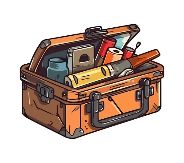 Packen Sie Ihr Gesamtes Gepäck Ein Und Vertrauen Sie Der — Stockvektor
