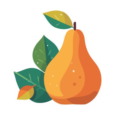 Sulu meyve armudu. Doğa ikonunda sağlıklı besleniyor.