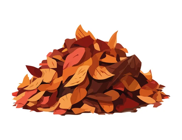 Изолированные Свежие Осенние Листья Желтого Оранжевого Цветов — стоковый вектор