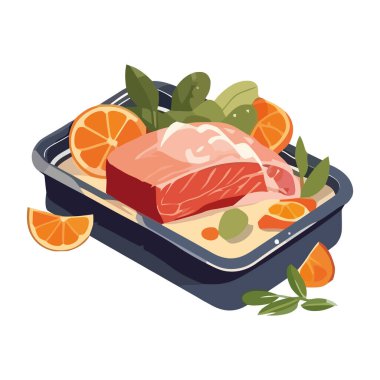 Taze biftek fileto ızgara mükemmel ikon izole