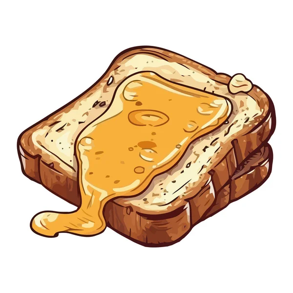 Freshly Baked Bread Icon Isolated — Stock Vector