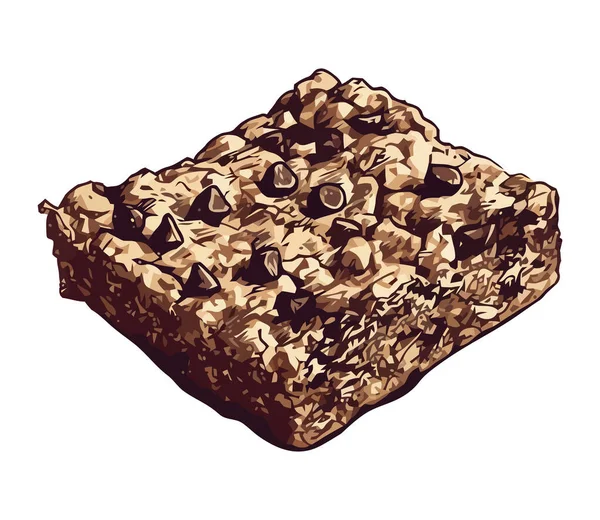 Иконка Гурманов Шоколадный Десерт Сладкий Мед Закуска — стоковый вектор