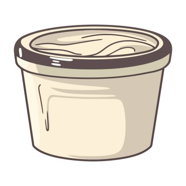 Ferahlatıcı simge için tek kullanımlık fincan izole edildi