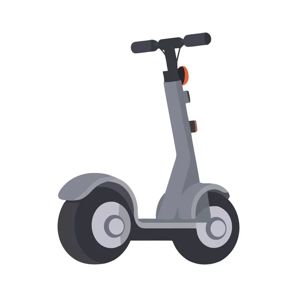 Divertido Motor Scooter Símbolo Ícone Transporte Isolado —  Vetores de Stock