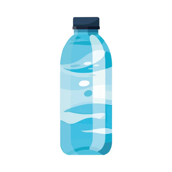 Transparent Plastic Bottle Purified Water Icon Icon Isolated — Stock Vector