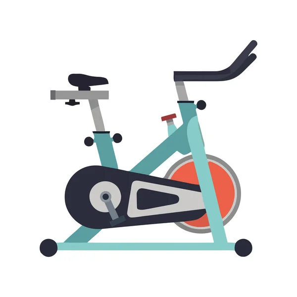 Spinning Bike Ikone Symbolisiert Gesunden Lebensstil — Stockvektor