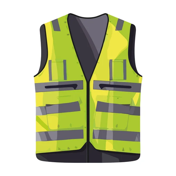 Icona Dell Abbigliamento Lavoro Protettivo Icona Dell Attrezzatura Sicurezza Isolata — Vettoriale Stock