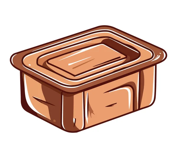 Symbol Für Lebensmittelverpackungen Aus Kunststoff Isoliert — Stockvektor