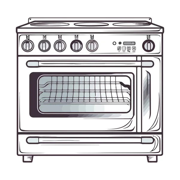 Изолированная Икона Современного Кухонного Оборудования — стоковый вектор