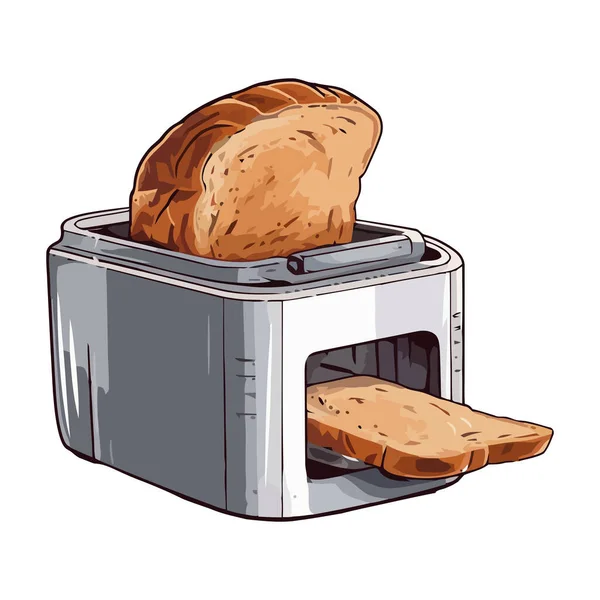 Čerstvě Opečený Chléb Ikona Možnosti Zdravé Svačinky — Stockový vektor