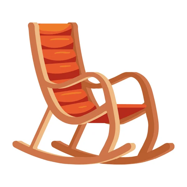 Ein Bequemer Sessel Entspannende Ikone Isoliert — Stockvektor