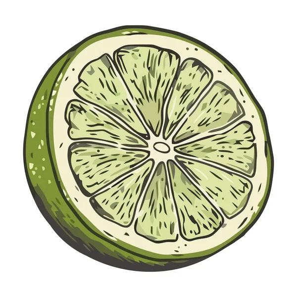Juicy Citrus Slice Fresh Organic Delight Icon Isolated — Stock Vector