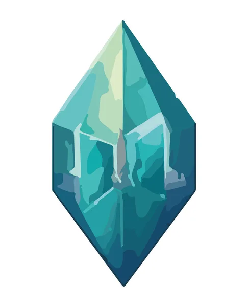 Edelsteinschmuck Aus Glänzendem Kristall Symbolisiert Luxus — Stockvektor