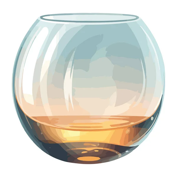 Luksusowe Kryształowe Wino Szklane Ikona Izolowane — Wektor stockowy