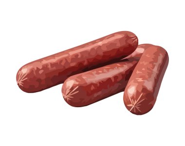 Izgara sosis, domuz eti ve yemek ikonu.