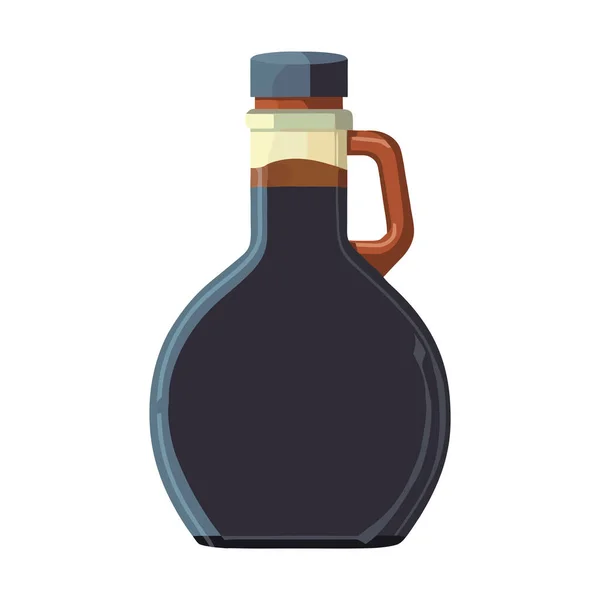 Färsk Flaska Illustration Ikon Isolerad — Stock vektor