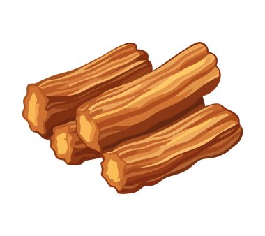 Beyaz arkaplan simgesinde tatlı çerezler izole edilmiş