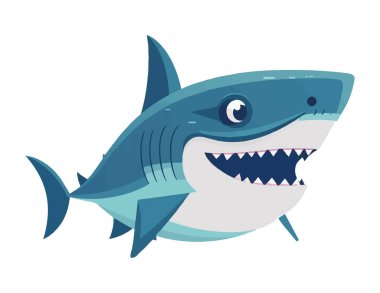 Keskin dişleri olan öfkeli balıklar izole edilmiş