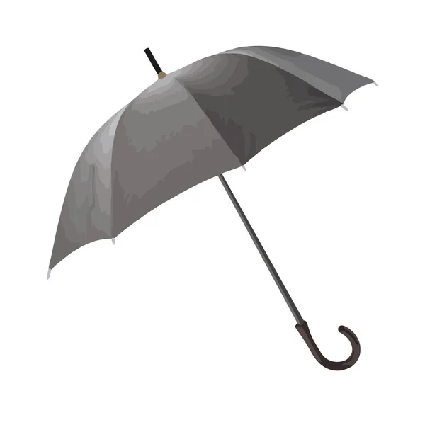 Parapluie Ouvert Icône Conception Icône Isolé — Image vectorielle