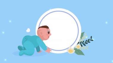 Şirin, yeni doğan sürüngen karakter animasyonu 4k video animasyonu