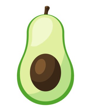 beyaz yerine sağlıklı avokado tasarımı