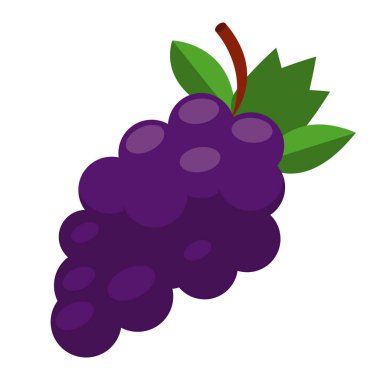 sağlıklı üzümler beyaz üzerine dizayn edilir