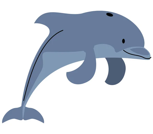 白海豚的灰色图案 — 图库矢量图片