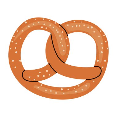 Beyaz üzerine tuzlu kraker tasarımı