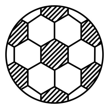 futbol topu tasarımı beyazın üzerinde