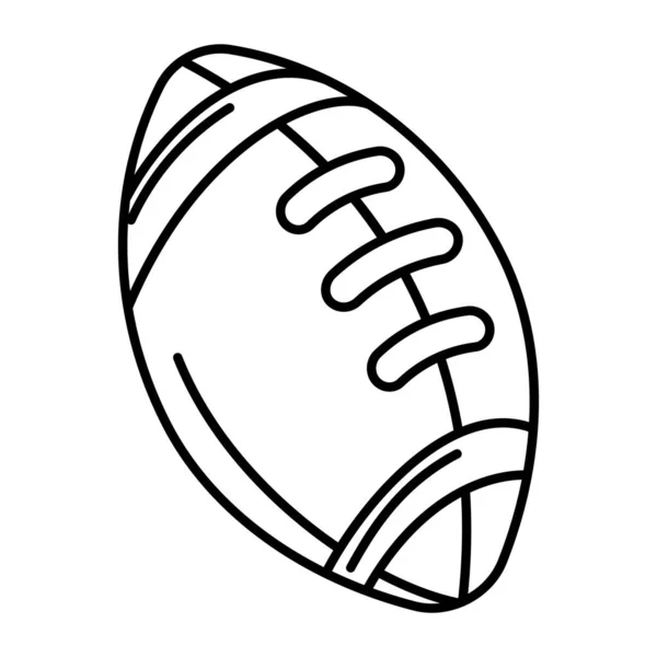 American Football Ball White — Stock Vector