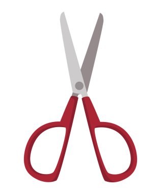 Makas ikonu izole edilmiş illüstrasyon