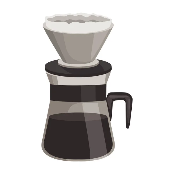 咖啡机图标孤立的插图 — 图库矢量图片