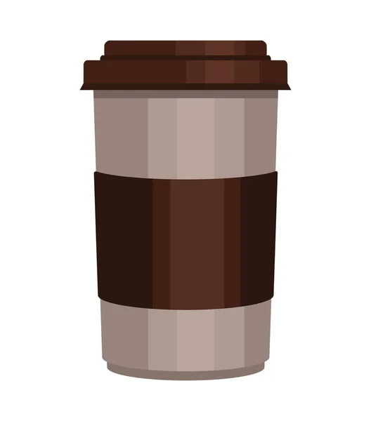 Odnést Kávu Šálek Ikona Izolované — Stockový vektor