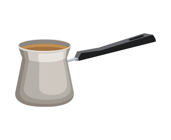 turkish coffee pot icon isolated